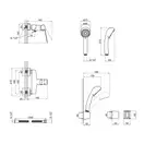 Змішувач для душу Qtap Letel 4053104C (QTLTL4053104C) фото 2 Aquada.com.ua