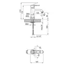 Змішувач для раковини Qtap Rozkos 1055104C (QTRZK1055104C) фото 2 Aquada.com.ua