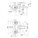 Змішувач для ванни Qtap Vitkov 3019104GC (QTVIT3019104GC) фото 2 Aquada.com.ua