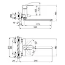 Змішувач для ванни Qtap Vranov 3218104GC (QTVRA3218104GC) фото 2 Aquada.com.ua