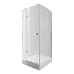 Набір Qtap душова кабіна Capricorn CRM1099SC6 Clear + піддон Unisquare 309915 (CAPCRM1099SC6UNIS309915)