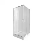 Набір Qtap душова кабіна Taurus CRM1099SC6 Clear + піддон Unisquare 309915 (TAUCRM1099SC6UNIS309915)