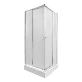 Набір Qtap душова кабіна Presto CRM1099SP5 Pear + піддон Unisquare 309915 (PRECRM1099SP5UNIS309915)