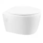 Унітаз підвісний Qtap Leo безобідковий з сидінням Slim Soft-close QT11331002ERW