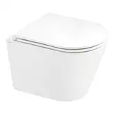 Унітаз підвісний Qtap Scorpio безобідковий з сидінням Slim Soft-close QT1433053ERW