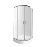 Набір Qtap душова кабіна Taurus CRM1011AC6 Clear + піддон Uniarc 301115 (TAUCRM1011AC6UNIA301115)