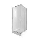 Набір Qtap душова кабіна Taurus CRM1099SC6 Clear + піддон Unisquare 309915 (TAUCRM1099SC6UNIS309915)