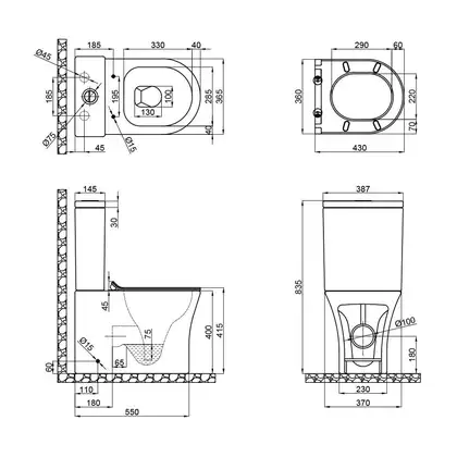 Унітаз-компакт Qtap Virgo безобідковий з сидінням Soft-close QT18222169ARW (QT18222169ARW) фото 2 Aquada.com.ua Унітаз-компакт Qtap Virgo безобідковий з сидінням Soft-close QT18222169ARW (QT18222169ARW) фото 2 Aquada.com.ua
