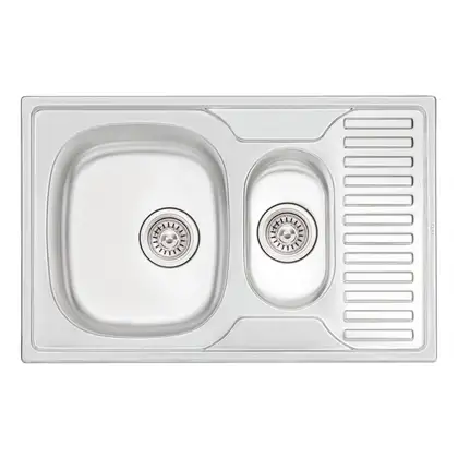 Кухонна мийка Qtap 7850-B Satin 0,8 мм (QT7850BSAT08) (QT7850BSAT08) фото 1 Aquada.com.ua Кухонна мийка Qtap 7850-B Satin 0,8 мм (QT7850BSAT08) (QT7850BSAT08) фото 1 Aquada.com.ua