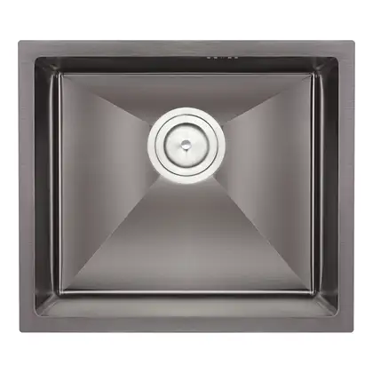 Кухонна мийка Qtap D4843BL Black 2.7/1.0 мм (QTD4843BLPVD2710) (QTD4843BLPVD2710) фото 1 Aquada.com.ua