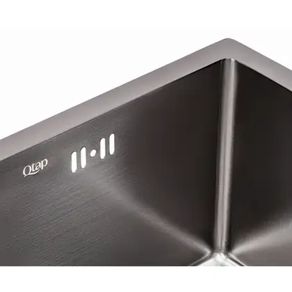 Кухонна мийка Qtap D4843BL Black 2.7/1.0 мм (QTD4843BLPVD2710) (QTD4843BLPVD2710) фото 6 Aquada.com.ua
