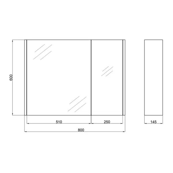 Дзеркальна шафа підвісна Qtap Scorpio QT1477ZP801W (QT1477ZP801W) фото 2 Aquada.com.ua