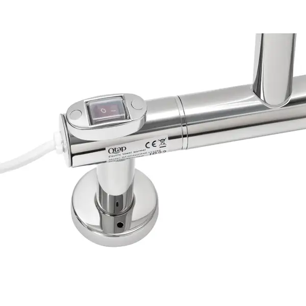 Сушарка рушників електрична Qtap Glide 11108R CRM (QTGLICRM11108R) фото 5 Aquada.com.ua