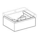 Тумба под раковину с одним выдвижным ящиком Geberit Xeno² 580 х 462 мм, белый глянцевый (500.505.01.1) фото 2 Aquada.com.ua