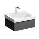 Тумба под раковину с одним выдвижным ящиком Geberit Xeno² 580 х 462 мм, серый шпон (500.505.43.1) фото 1 Aquada.com.ua