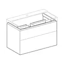 Тумба под раковину с двумя выдвижными ящиками Geberit Xeno² 880 х 462 мм, серый матовый (500.509.00.1) фото 2 Aquada.com.ua