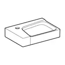 Раковина для мебели Geberit Xeno² 40 х 28 см (отверстие для смесителя слева) (500.528.01.1) фото 2 Aquada.com.ua
