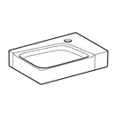 Раковина для мебели Geberit Xeno² 40 х 28 см (отверстие для смесителя справа) (500.529.01.1) фото 2 Aquada.com.ua