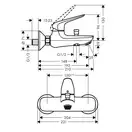 Набор смесителей для ванны 3-в-1 Hansgrohe Novus/Crometta Vario (цвет - хром) (1152019) фото 7 Aquada.com.ua
