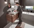 Лейка для душа Hansgrohe Pulsify EcoSmart Green (цвет - чёрный матовый), 1 вид струи (24121670) фото 4 Aquada.com.ua