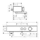 Термостат для ванны Hansgrohe Pulsify ShowerTablet Select (цвет - чёрный матовый) (24340670) фото 2 Aquada.com.ua