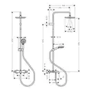 Душевая система с термостатом для ванны Hansgrohe Vernis Blend EcoSmart (цвет - хром) (26079000) фото 4 Aquada.com.ua