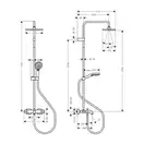 Душевая система с термостатом для ванны Hansgrohe Vernis Shape EcoSmart (цвет - хром) (26098000) фото 4 Aquada.com.ua