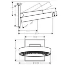 Верхний душ Ø 250 мм Hansgrohe Rainfinity EcoSmart, 1 тип струи (цвет - белый матовый) (26227700) фото 7 Aquada.com.ua