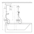 Душевая система с термостатом для ванны Hansgrohe Vernis Shape (цвет - хром) (26284000) фото 5 Aquada.com.ua