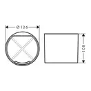 Стакан для зубных щёток Ø 12,6 см Hansgrohe WallStoris, белый матовый (27921700) фото 3 Aquada.com.ua
