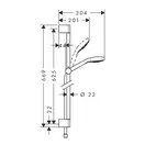 Набор смесителей для ванны 3-в-1 Hansgrohe Focus/Croma Select E (цвет - хром) (31940112) фото 10 Aquada.com.ua