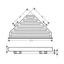 Угловая полка Hansgrohe AddStoris, чёрный матовый (41741670) фото 7 Aquada.com.ua