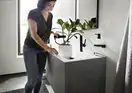 Дозатор для жидкого мыла Hansgrohe AddStoris, чёрный матовый/стекло матовое (41745670) фото 9 Aquada.com.ua