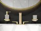 Дозатор для жидкого мыла Hansgrohe AddStoris, полированное золото/стекло матовое (41745990) фото 2 Aquada.com.ua