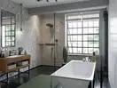 Стакан для жидкого мыла подвесной Hansgrohe AddStoris, чёрный матовый/стекло матовое (41749670) фото 7 Aquada.com.ua
