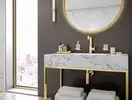 Стакан для жидкого мыла подвесной Hansgrohe AddStoris, полированное золото/стекло матовое (41749990) фото 5 Aquada.com.ua