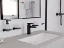 Крючок двойной Hansgrohe AddStoris, чёрный матовый (41755670) фото 2 Aquada.com.ua