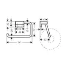 Бумагодержатель без крышки Hansgrohe AddStoris (цвет - белый матовый) (41771700) фото 2 Aquada.com.ua