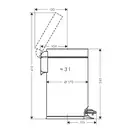 Мусорное ведро Hansgrohe AddStoris, белый матовый (41775700) фото 2 Aquada.com.ua