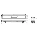 Дренажный канал 80 см Hansgrohe uBox universal (без корпуса) (56012180) фото 2 Aquada.com.ua