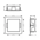 Ниша в стене с открытой рамой Hansgrohe XtraStoris Minimalistic 30 х 30 х 10 см, белый матовый (56073700) фото 2 Aquada.com.ua