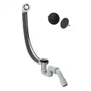 Слив-перелив Hansgrohe Flexaplus для ванны в комплекте с внешней частью (цвет - чёрный матовый) (58185670 + 58140180) фото 1 Aquada.com.ua