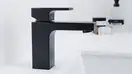 Смеситель для раковины 100 Hansgrohe Vernis Shape (цвет - чёрный матовый), без донного клапана (71569670) фото 2 Aquada.com.ua