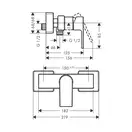 Смеситель для душа Hansgrohe Vernis Shape (цвет - хром) (71650000) фото 3 Aquada.com.ua