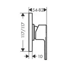 Смеситель для душа Hansgrohe Vernis Shape (цвет - чёрный матовый) (71658670) фото 2 Aquada.com.ua