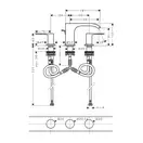 Смеситель для раковины Hansgrohe Vivenis (цвет - белый матовый), с донным клапаном (75033700) фото 3 Aquada.com.ua