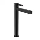 Смеситель для раковины высокий Hansgrohe Finoris (цвет - чёрный матовый), с донным клапаном Push Open (76070670) фото 1 Aquada.com.ua