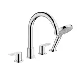 Змішувач на край ванни Hansgrohe Vernis Shape врізний на 4 отвори, хром (71459000)