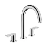 Змішувач для умивальника Hansgrohe Vernis Shape на 3 отвори з донним клапаном pop-up, Chrome (71563000)