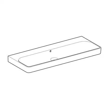 Раковина подвесная Geberit Smyle Square 120 х 48 х h16,5 см, без отверстия под смеситель (500.225.01.1) фото 2 Aquada.com.ua